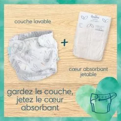Pampers® PAMPERS Hybride Wasbare Luiers Absorberende Harten Wegwerp X108 -Pampers Katoenen luiers Verkoopwinkel 3582101 9bfa5c13
