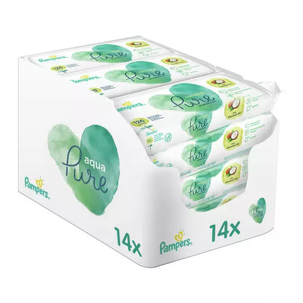 Pampers® Pampers - Pure Coconut - Billendoekjes - 588 Doekjes - 14 X 42 3 Pampers® Pampers - Pure Coconut - Billendoekjes - 588 Doekjes - 14 X 42