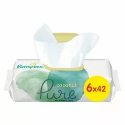 Pampers® Pampers - Pure Coconut - Billendoekjes - 252 Doekjes - 6 X 42