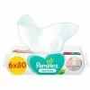 Pampers® Pampers - Sensitive - Billendoekjes - 480 Doekjes - 6 X 80 -Pampers Katoenen luiers Verkoopwinkel 3734487 02c85ac2