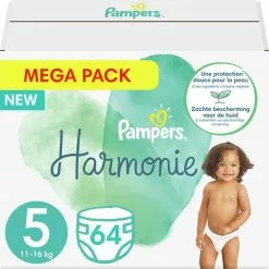 Pampers® Pampers - Harmonie Pure - Maat 5 - Mega Pack - 64 Luiers