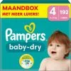Pampers® Pampers - Baby Dry - Maat 4 - Maandbox - 192 Stuks - 9/14 KG -Pampers Katoenen luiers Verkoopwinkel 3941103 b487bfb6