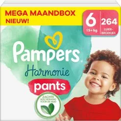 Pampers® Pampers - Harmonie Pants - Maat 6 - Mega Maandbox - 264 Stuks - 15+ KG