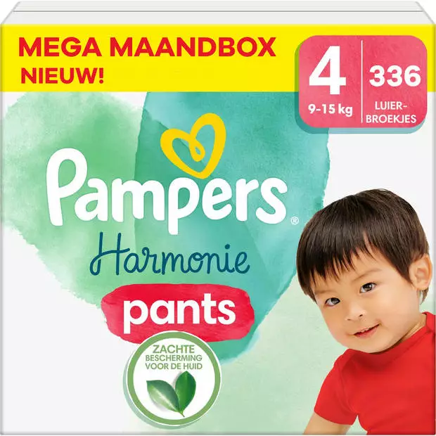 Pampers® Pampers - Harmonie Pants - Maat 4 - Mega Maandbox - 336 Stuks - 9/15 KG 4 Pampers® Pampers - Harmonie Pants - Maat 4 - Mega Maandbox - 336 Stuks - 9/15 KG - Afbeelding 2