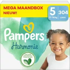 Pampers® Pampers - Harmonie - Maat 5 - Mega Maandbox - 304 Stuks - 11/16 KG