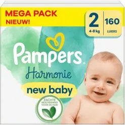 Pampers® Pampers - Harmonie - Maat 2 - Mega Pack - 160 Stuks - 4/8 KG
