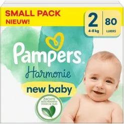 Pampers® Pampers - Harmonie - Maat 2 - Small Pack - 80 Stuks - 4/8 KG -Pampers Katoenen luiers Verkoopwinkel 3941127 f36e898f