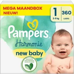 Pampers® Pampers - Harmonie - Maat 1 - Mega Maandbox - 360 Stuks - 2/5 KG