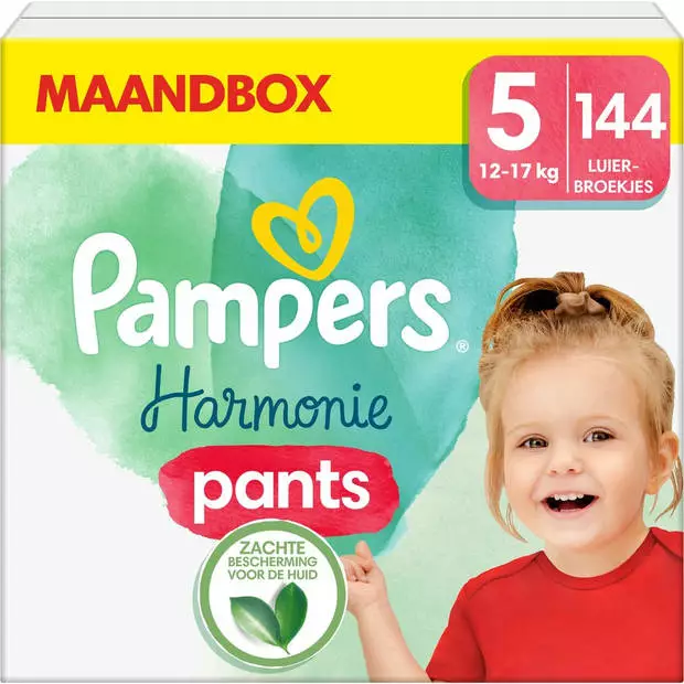 Pampers® Pampers - Harmonie Pants - Maat 5 - Maandbox - 144 Stuks - 12/17 KG 4 Pampers® Pampers - Harmonie Pants - Maat 5 - Maandbox - 144 Stuks - 12/17 KG - Afbeelding 2