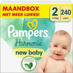 Pampers® Pampers - Harmonie - Maat 2 - Maandbox - 240 Stuks - 4/8 KG