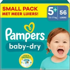 Pampers® Pampers - Baby Dry - Maat 5+ - Small Pack - 56 Stuks - 12/17 KG