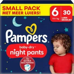 Pampers® Pampers - Baby Dry Night Pants - Maat 6 - Small Pack - 30 Stuks - 15+ KG