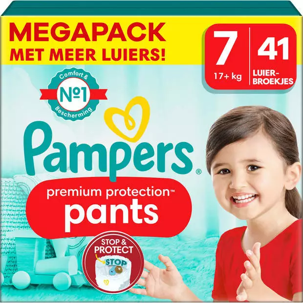 Pampers® Pampers - Premium Protection Pants - Maat 7 - Mega Pack - 41 Stuks - 17+ KG 3 Pampers® Pampers - Premium Protection Pants - Maat 7 - Mega Pack - 41 Stuks - 17+ KG