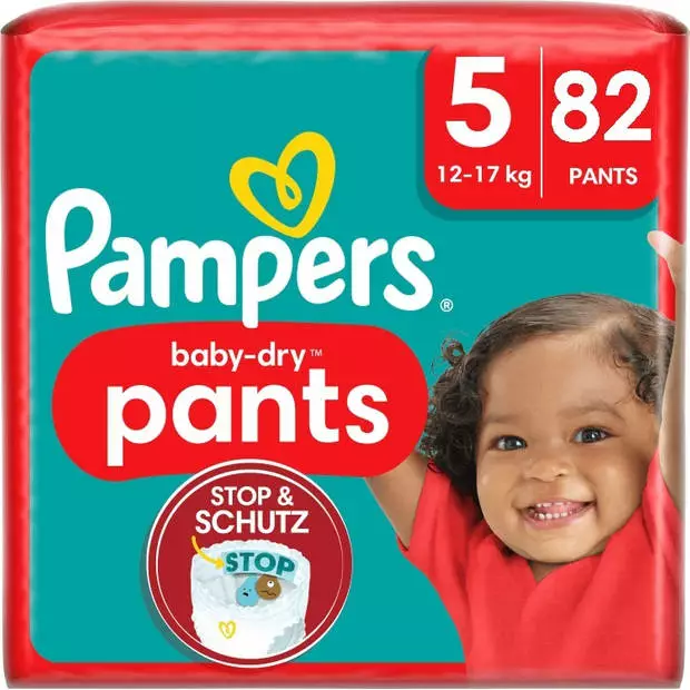Pampers® Pampers - Baby Dry Pants - Maat 5 - Megapack - 82 Luierbroekjes - 12/17 KG 4 Pampers® Pampers - Baby Dry Pants - Maat 5 - Megapack - 82 Luierbroekjes - 12/17 KG - Afbeelding 2