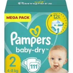 Pampers® Pampers - Baby Dry - Maat 2 - Mega Pack - 111 Luiers