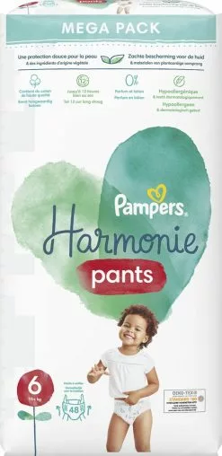 Pampers® Pampers Harmonie Pants Maat 6 (15kg+) - Mega Pack 2 X 48 Luierbroekjes 20 Pampers® Pampers Harmonie Pants Maat 6 (15kg+) - Mega Pack 2 X 48 Luierbroekjes -Pampers Katoenen luiers Verkoopwinkel 584x1200