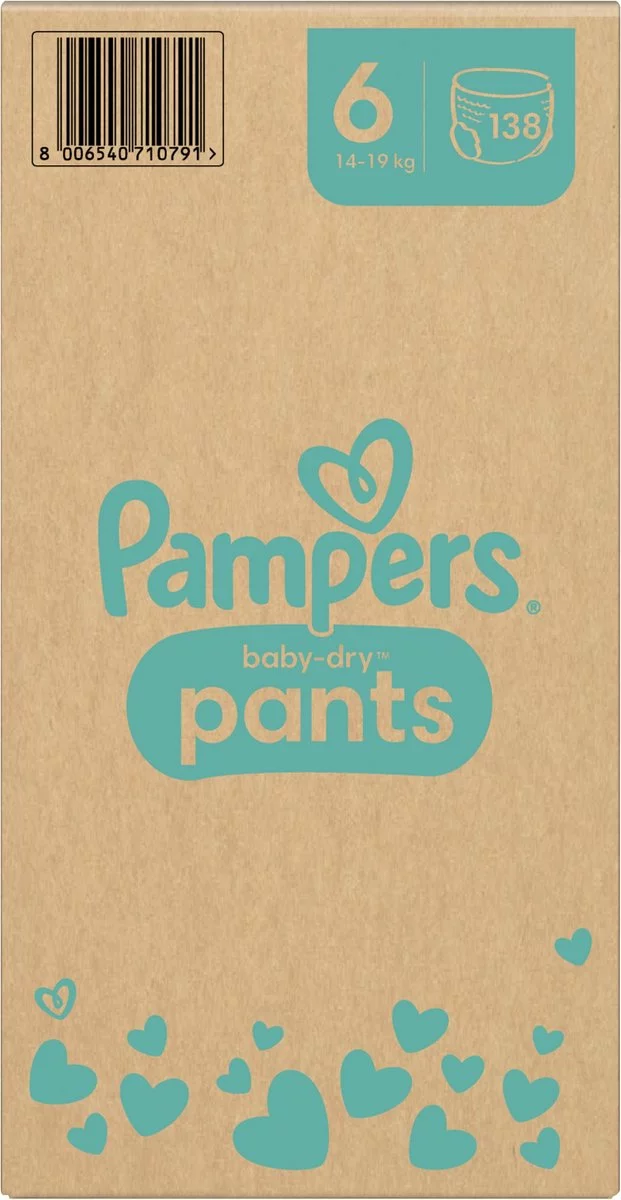 Pampers® Pampers Baby-Dry Pants - Maat 6 (14-19kg) - 138 Luierbroekjes - Maandbox 11 Pampers® Pampers Baby-Dry Pants - Maat 6 (14-19kg) - 138 Luierbroekjes - Maandbox - Afbeelding 9
