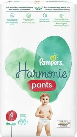 Pampers® Pampers Harmonie Pants Maat 4 (9kg-15kg) - Mega Pack 2 X 64 Luierbroekjes 21 Pampers® Pampers Harmonie Pants Maat 4 (9kg-15kg) - Mega Pack 2 X 64 Luierbroekjes -Pampers Katoenen luiers Verkoopwinkel 673x1200 2