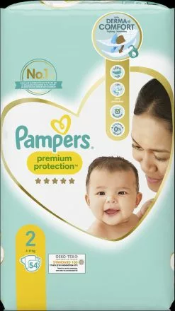 Pampers® Pampers - Premium Protection - Maat 2 - Mega Pack - 108 Luiers 12 Pampers® Pampers - Premium Protection - Maat 2 - Mega Pack - 108 Luiers -Pampers Katoenen luiers Verkoopwinkel 674x1200 1