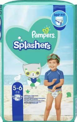 Pampers® Pampers Splashers Wegwerpbare Zwemluiers - Maat 5-6 (14+ Kg) - 30 Stuks - Voordeelverpakking -Pampers Katoenen luiers Verkoopwinkel 757x1200