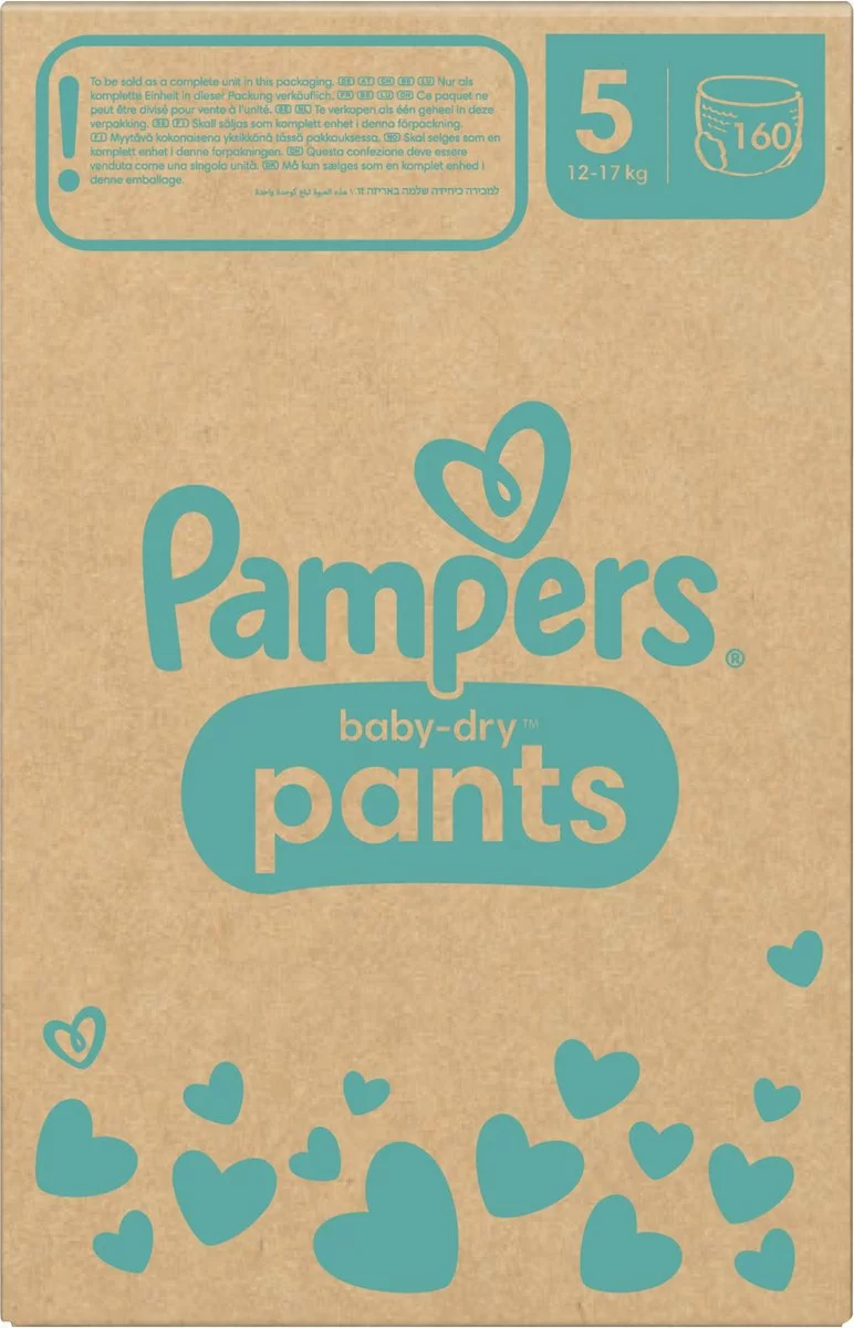 Pampers® Pampers Baby-Dry Pants - Maat 5 (12-17kg) - 160 Luierbroekjes - Maandbox 11 Pampers® Pampers Baby-Dry Pants - Maat 5 (12-17kg) - 160 Luierbroekjes - Maandbox - Afbeelding 9