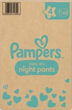 Pampers® Pampers Baby-Dry Night Pants - Maat 4 (9kg - 15kg) - 180 Luierbroekjes Maandbox 26 Pampers® Pampers Baby-Dry Night Pants - Maat 4 (9kg - 15kg) - 180 Luierbroekjes Maandbox -Pampers Katoenen luiers Verkoopwinkel 790x1200