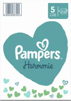 Pampers® Pampers Harmonie Luiers - Maat 5 (11-16kg) - 152 Luiers - Maandbox -Pampers Katoenen luiers Verkoopwinkel 842x1200