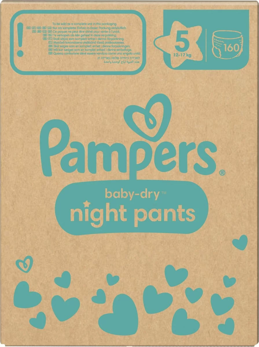 Pampers® Pampers Baby-Dry Night Pants - Maat 5 (12kg - 17kg) - 160 Luierbroekjes Maandbox 17 Pampers® Pampers Baby-Dry Night Pants - Maat 5 (12kg - 17kg) - 160 Luierbroekjes Maandbox - Afbeelding 15