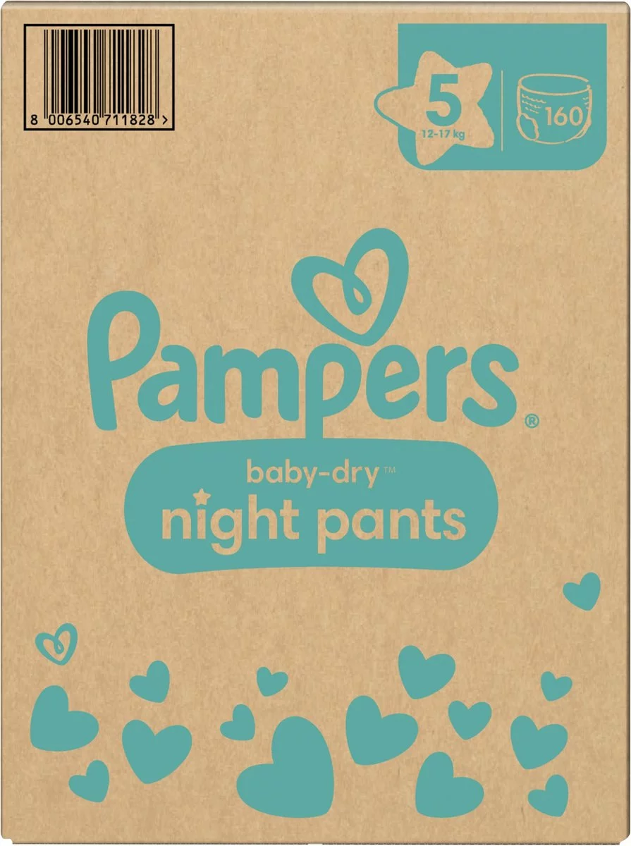 Pampers® Pampers Baby-Dry Night Pants - Maat 5 (12kg - 17kg) - 160 Luierbroekjes Maandbox 13 Pampers® Pampers Baby-Dry Night Pants - Maat 5 (12kg - 17kg) - 160 Luierbroekjes Maandbox - Afbeelding 11