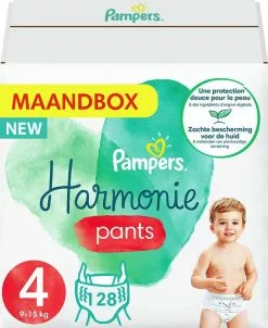 Pampers® Pampers Harmonie Pants Maat 4 (9kg-15kg) - Mega Pack 2 X 64 Luierbroekjes 22 Pampers® Pampers Harmonie Pants Maat 4 (9kg-15kg) - Mega Pack 2 X 64 Luierbroekjes -Pampers Katoenen luiers Verkoopwinkel 980x1200 1
