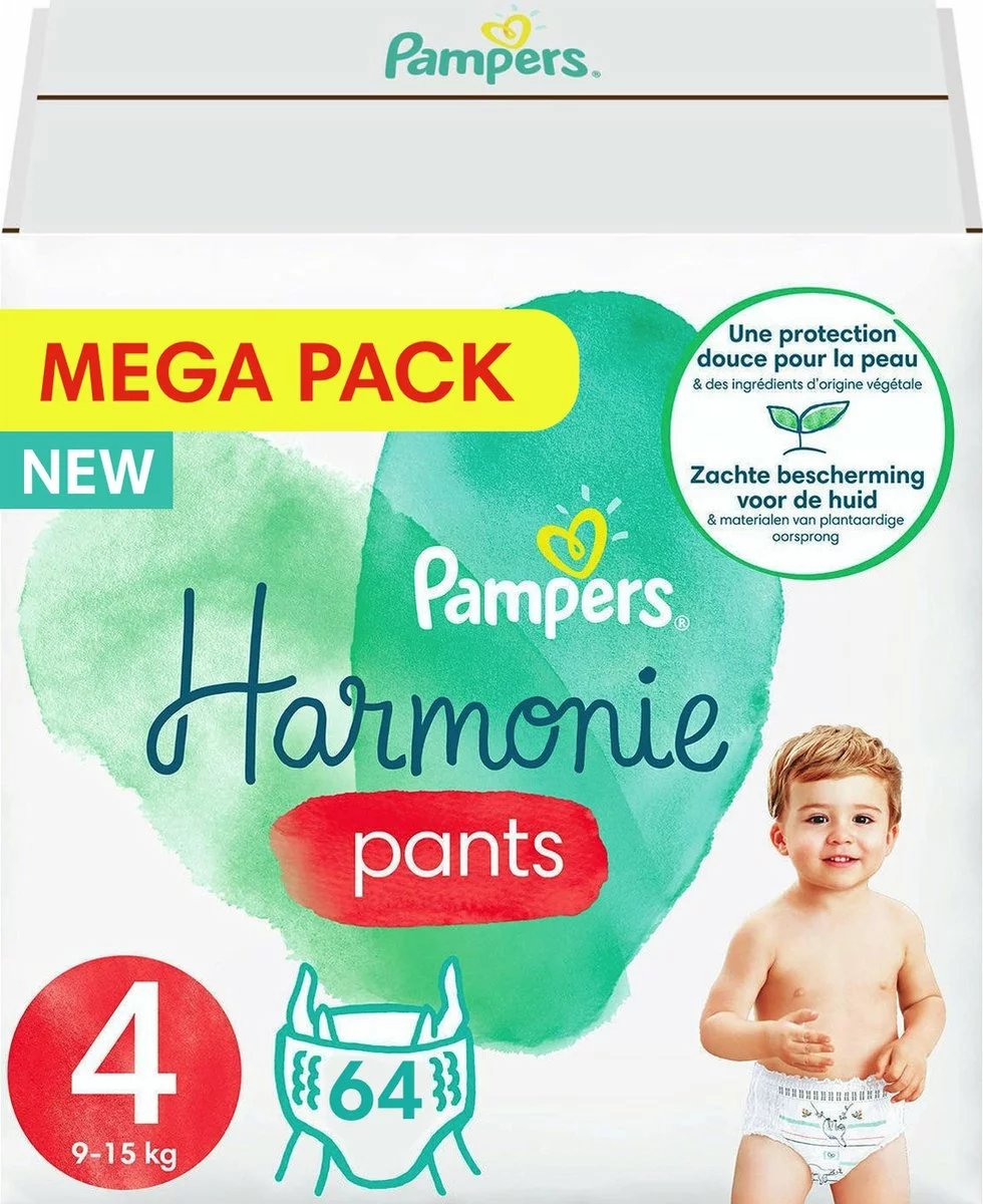 Pampers® Pampers - Harmonie Pants - Maat 4 - Megapack - 64 Luierbroekjes 3 Pampers® Pampers - Harmonie Pants - Maat 4 - Megapack - 64 Luierbroekjes