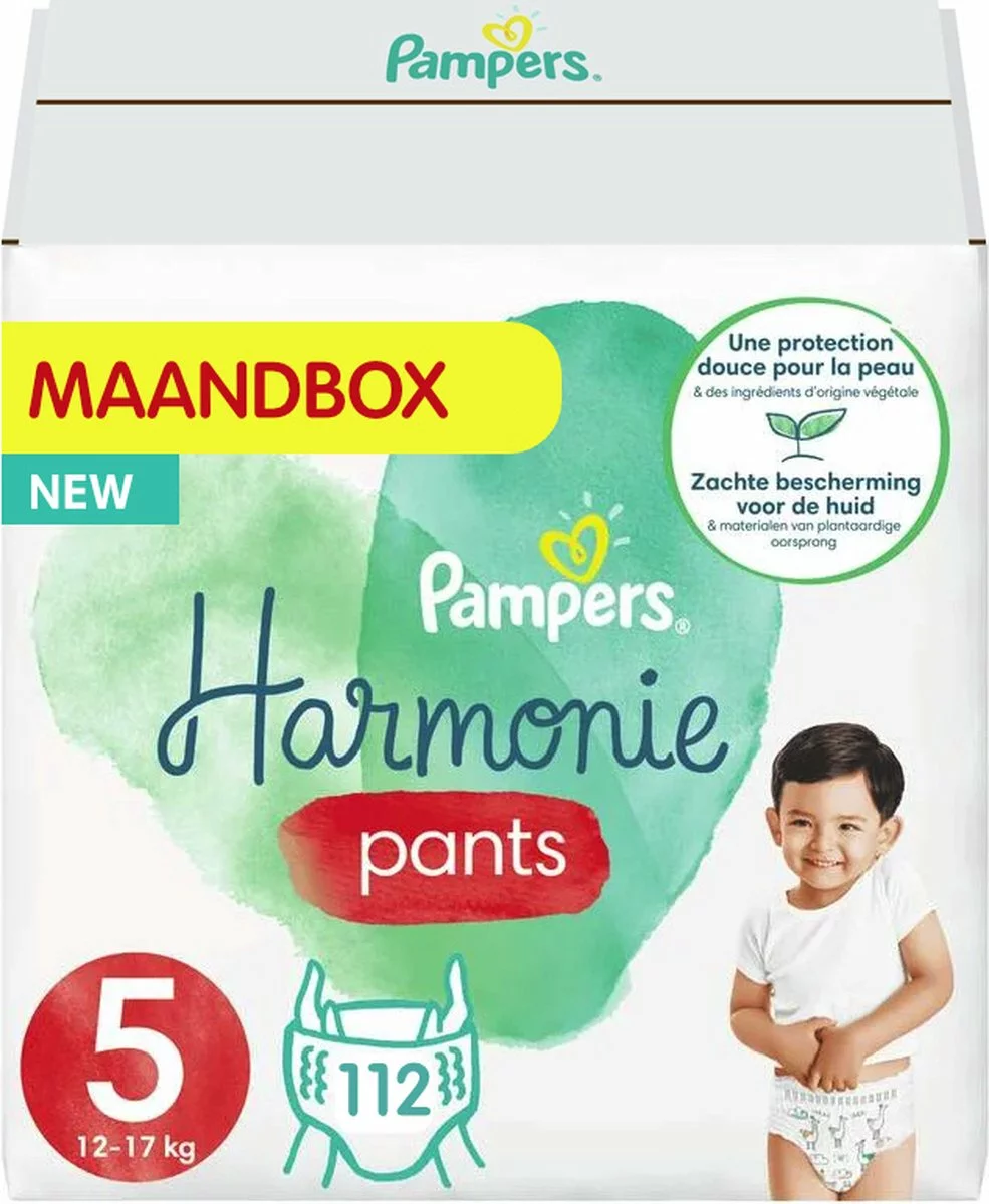 Pampers® Pampers Harmonie Pants Maat 5 (12kg-17kg) - Mega Pack 2 X 56 Luierbroekjes 11 Pampers® Pampers Harmonie Pants Maat 5 (12kg-17kg) - Mega Pack 2 X 56 Luierbroekjes - Afbeelding 9