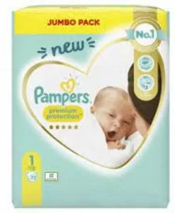 Pampers® Pampers Premium Protection - Maat 1 (New Born) 2-5 Kg - 72 Stuks - Luiers 23 Pampers® Pampers Premium Protection - Maat 1 (New Born) 2-5 Kg - 72 Stuks - Luiers -Pampers Katoenen luiers Verkoopwinkel 988x1200