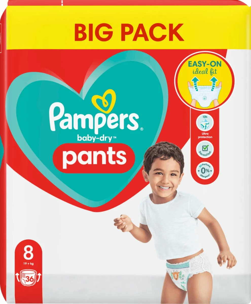Pampers® Pampers - Baby Dry Pants - Maat 8 - Mega Pack - 36 Luierbroekjes 4 Pampers® Pampers - Baby Dry Pants - Maat 8 - Mega Pack - 36 Luierbroekjes - Afbeelding 2