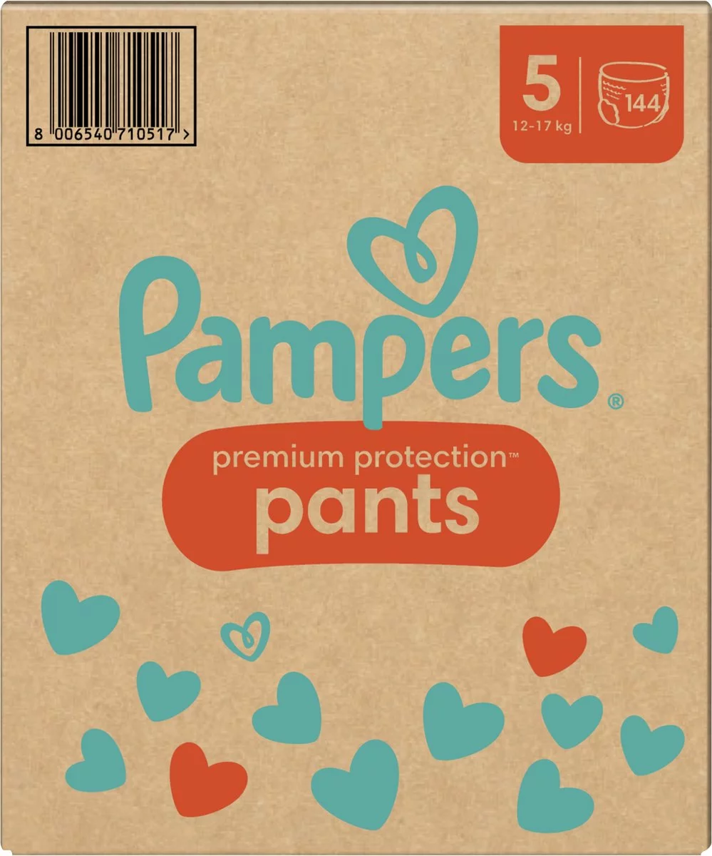 Pampers® Pampers Premium Protection Pants - Maat 5 (12kg - 17kg) - 144 Luierbroekjes - Maandbox 13 Pampers® Pampers Premium Protection Pants - Maat 5 (12kg - 17kg) - 144 Luierbroekjes - Maandbox - Afbeelding 11