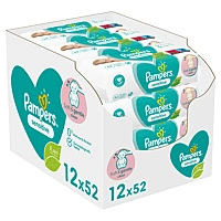 Pampers® Pampers Sensitive Voordeelverpakking 12 X 52 Babydoekjes