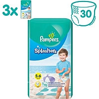 Pampers® Pampers Splashers Wegwerpbare Zwemluiers Maat 5 6 (14+ Kg) 30 Stuks Voordeelverpakking