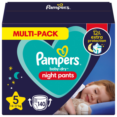 Pampers® Pampers Baby Dry Night Pants Luierbroekjes Maat 5 (12kg 17kg) 140 Stuks 3 Pampers® Pampers Baby Dry Night Pants Luierbroekjes Maat 5 (12kg 17kg) 140 Stuks