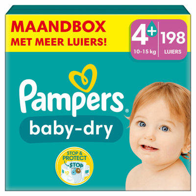 Pampers® Pampers Baby Dry Luiers Maat 4+ (10 15 Kg) 198 Stuks 3 Pampers® Pampers Baby Dry Luiers Maat 4+ (10 15 Kg) 198 Stuks