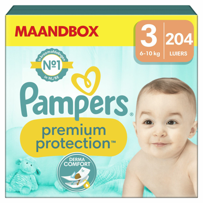 Pampers® Pampers Premium Protection Luiers Maat 3 (6 10 Kg) 204 Stuks 3 Pampers® Pampers Premium Protection Luiers Maat 3 (6 10 Kg) 204 Stuks