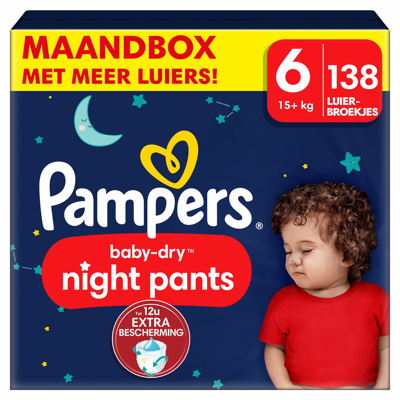 Pampers® Pampers Baby Dry Night Pants Luierbroekjes Maat 6 (15kg+) 138 Stuks 3 Pampers® Pampers Baby Dry Night Pants Luierbroekjes Maat 6 (15kg+) 138 Stuks