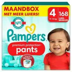 Pampers® Pampers Premium Protection Luierbroekjes Maat 4 (9 15 Kg) 168 Stuks