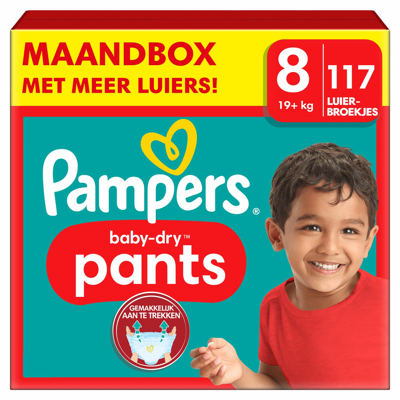 Pampers® Pampers Baby Dry Luierbroekjes Maat 8 (19 Kg+) 117 Stuks 3 Pampers® Pampers Baby Dry Luierbroekjes Maat 8 (19 Kg+) 117 Stuks