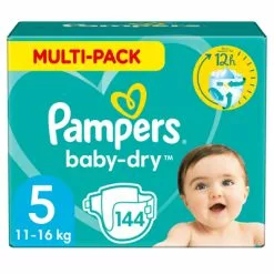 Pampers® Pampers Baby Dry Maandbox Maat 5 (11 16 Kg) 144 Luiers
