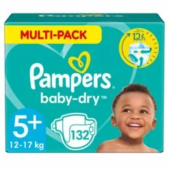 Pampers® Pampers Baby Dry Maandbox Maat 5+ (12 17 Kg) 132 Luiers