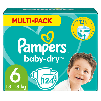 Pampers® Pampers Baby Dry Maandbox Maat 6 (13 18kg) 124 Luiers 2 Pampers® Pampers Baby Dry Maandbox Maat 6 (13 18kg) 124 Luiers
