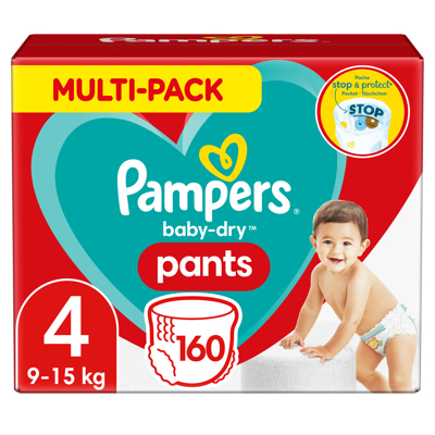 Pampers® Pampers Baby Dry Pants Maandbox Maat 4 (9 15 Kg) 160 Luierbroekjes 3 Pampers® Pampers Baby Dry Pants Maandbox Maat 4 (9 15 Kg) 160 Luierbroekjes