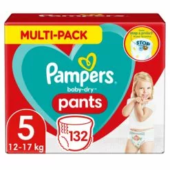 Pampers® Pampers Baby Dry Pants Maandbox Maat 5 (12 17 Kg) 132 Luierbroekjes