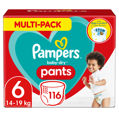 Pampers® Pampers Baby Dry Pants Maandbox Maat 6 (15+ Kg) 116 Luierbroekjes 3 Pampers® Pampers Baby Dry Pants Maandbox Maat 6 (15+ Kg) 116 Luierbroekjes