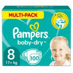 Pampers® Pampers Baby Dry Maandbox Maat 8 (17+ Kg) 100 Luiers